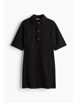 H&M - Women Black Colla Boucle Dress