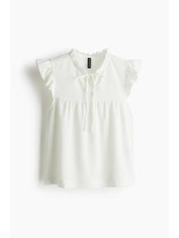 H&M - Women White Crinkled Top