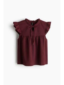 H&M - Women Red Crinkled Top