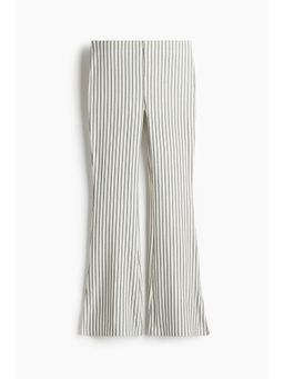 H&M - Women White Fla Jersey Trousers