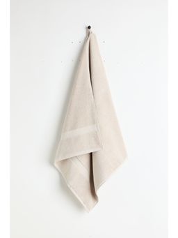 H&M - Home Beige Cotton Terry Bath Towel
