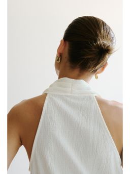 H&M - Women White Textured Wrap Top