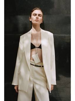 H&M - Women Beige Tailored Blazer