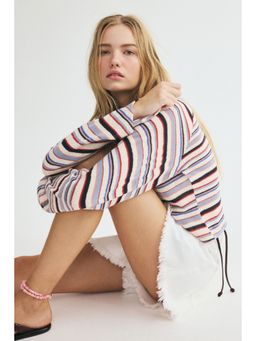 H&M - Women Beige Long-Sleeved Knitted Top
