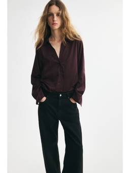 H&M - Women Purple Collar Shirt