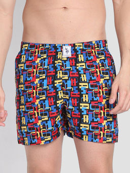 U.S. POLO ASSN. - Back Pocket All Over Print IYAC Boxers Multi-Color