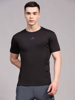 Dpassion - Black Quick Dry Compression Gym T-Shirt