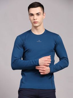 Dpassion - Blue Quick Dry Compression Gym T-Shirt
