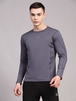 Dpassion - Grey Quick Dry Compression Gym T-Shirt