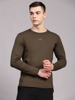 Dpassion - Olive Quick Dry Compression Gym T-Shirt