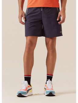 STRCH - Nylon Dual Zip Pocket Charcoal Blue Shorts