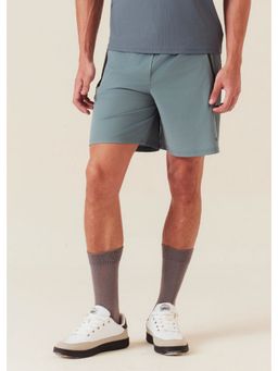 STRCH - Nylon Dual Zip Pocket Pine Green Shorts