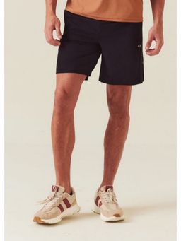 STRCH - Nylon Multi-Pocket Gym Jet Black Shorts