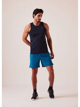 STRCH - Nylon Regular Fit Gym Slate Blue Shorts