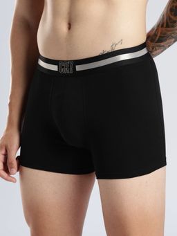 CR7 Cristiano Ronaldo - Mens Black Regular Solid Premium Cotton Stretch Trunks (Pack Of 3)