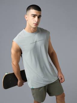 Technosport - Mens Grey Running Gym Boxing Vest