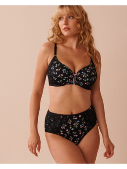 La Vie En Rose - Black Lightly Lined Wireless Sleek Back Bra