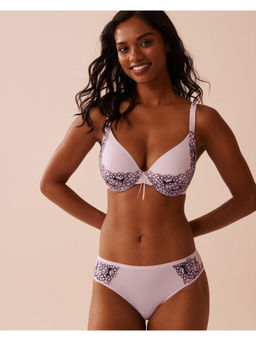 La Vie En Rose - Lavender Lightly Lined Sleek Back Bra