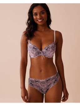 La Vie En Rose - Lavender Push-Up Demi Bra