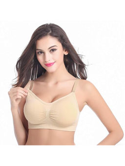 BRACHY - Women Beige Maternity Nursing Breastfeeding Bra