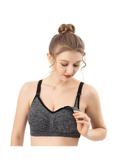 BRACHY - Women Black Maternity Nursing Breastfeeding Bra