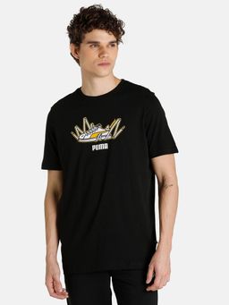 Puma - Sneaker Graphic Mens Black T-shirt