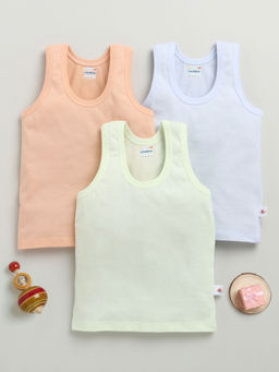 Bumzee - Multi-Color Solid Comfortable Vests (Pack of 3)