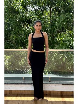 Myclo - Ari - Modern and Minimal Black Top and Skirt