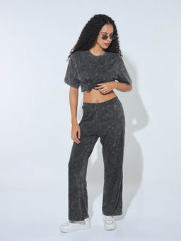 Outzidr - Grey Acid Wash Co-Ord Set