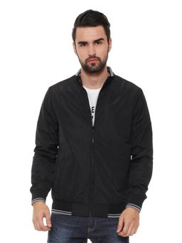 Allen Solly - Men Solid Black Jacket