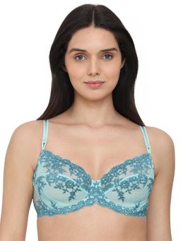 Wacoal - Womens Embrace Lace Non Padded Wired 3/4Th Cup Fashion Bra - Aqua