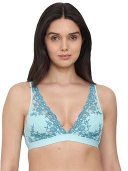 Wacoal - Womens Embrace Lace Non Padded Non Wired 3/4Th Cup Bralette- Aqua