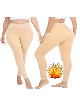 BRACHY - Womens Skin Plus Sizes Heavy Fur Velvet Thermal Ankle Length Stockings