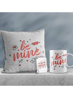 eCraftIndia - Valentine Combo of Cushion & Mug with Keychain Gift Set