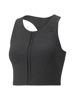 Puma - Exhale Cut Out Women Black Cropped Tank Top