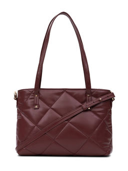 NUFA - Maroon Quilted Handbag