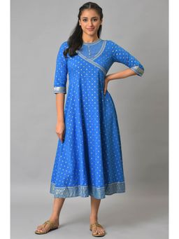 Aurelia - Blue Ornamented Ethnic Dress