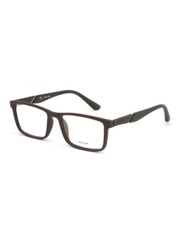 Police - Square VPL389K527FAFR Brown Medium Eyeglass Frames