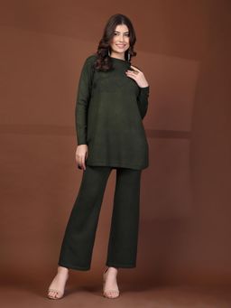 Mafadeny - Women's Textured Co-Ord Set - Green