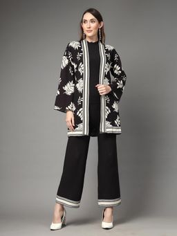 Mafadeny - Women Woven Co-Ord Set - Black