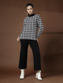 Mafadeny - Women Checks Co-Ord Set - Black