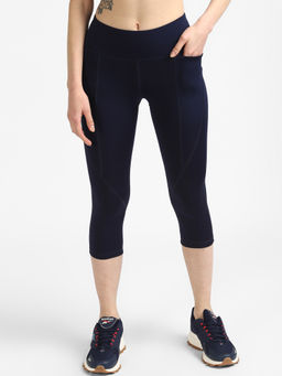 Reebok - Wor Pp Capri Blue Training Tight