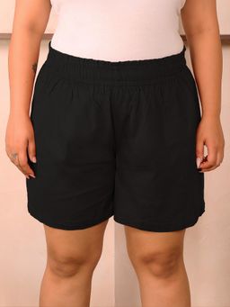 Indietoga - Black Solid Shorts