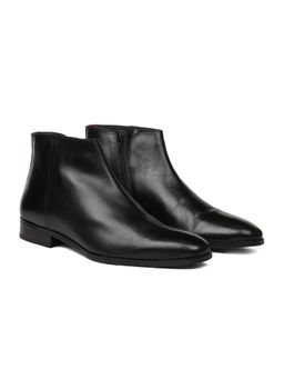 Bata - Mens Black Zip Casual Chelsea Boots