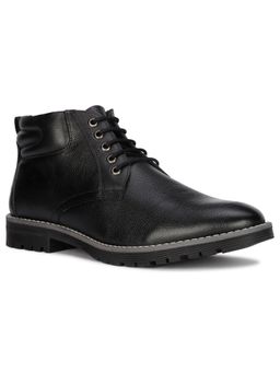 Bata - Mens Black Lace-Ups Casual Boots