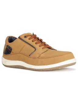 Bata - Mens Tan Lace-Ups Casual Sneakers