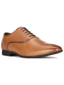 Hush Puppies - Mens Tan Lace-Ups Formal Oxfords