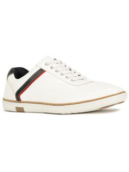 Hush Puppies - Mens Off White Lace-Ups Casual Sneakers