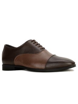 Bata - Mens Brown Lace-Ups Formal Oxfords