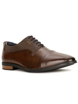 Bata - Mens Brown Lace-Ups Formal Oxfords